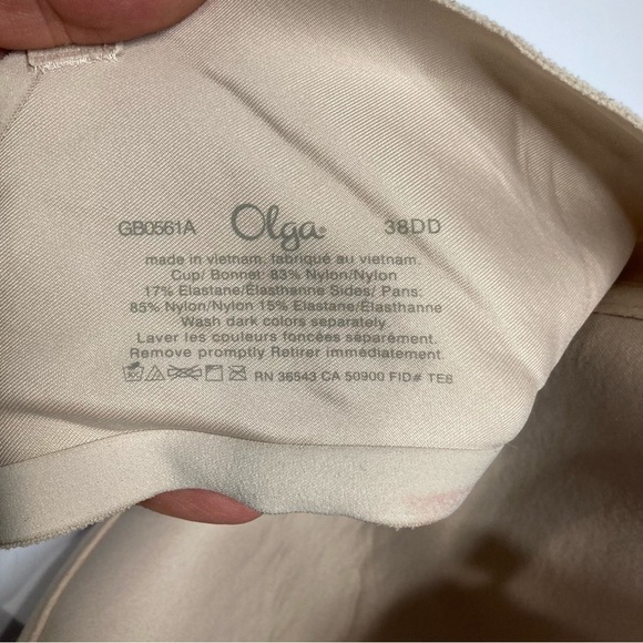 Olga lightly lined underwire bra size 38DD - Picture 3 of 6